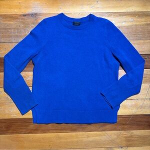 Halogen Royal Blue Crew Neck Sweater 100%Cashmere Size M